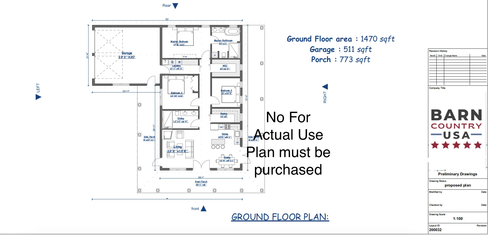 Stock Plan 130 floor plan