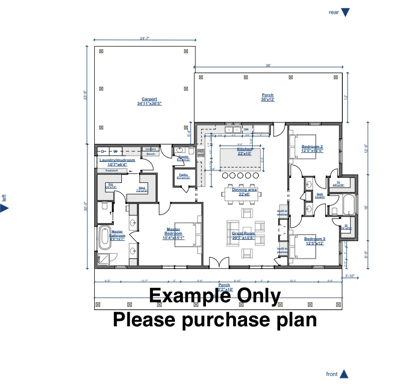 Plan 3181 floor plan