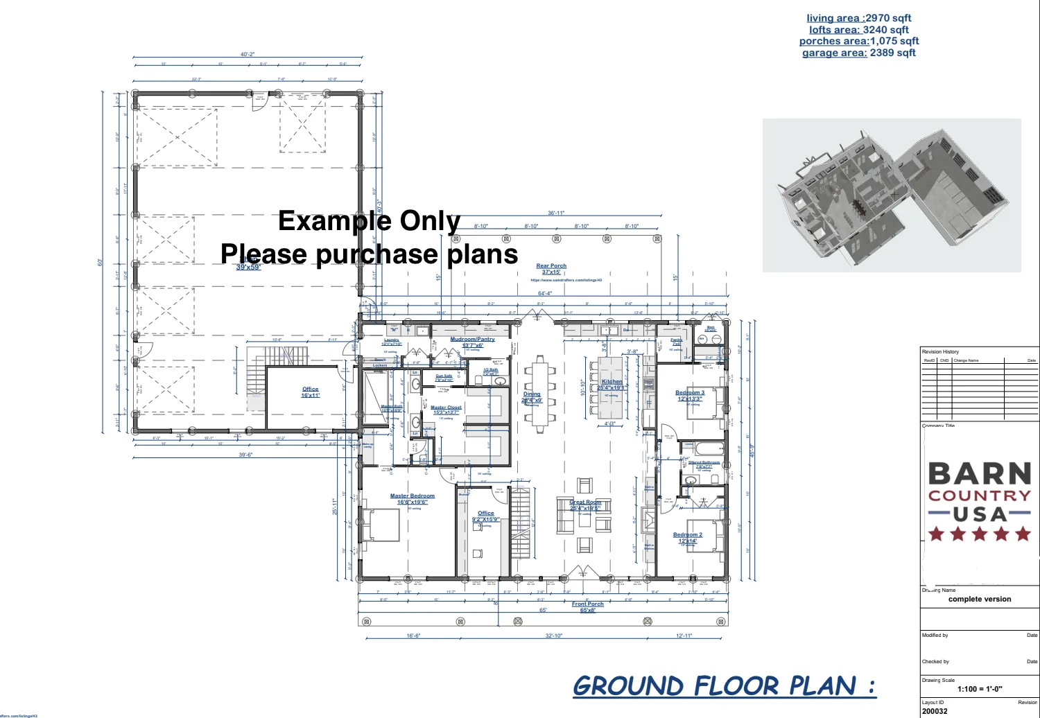 Greenfield Plan floor plan