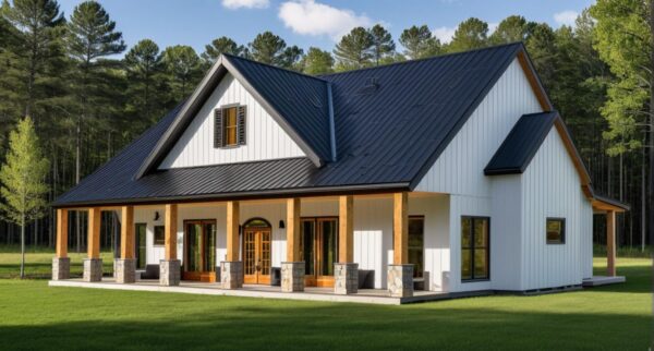 Maplecrest Barndominium Plan sideview